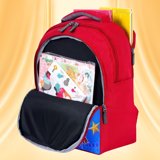 Kids Spider-Man School Backpack with Bottle Pocket – Red & Blue