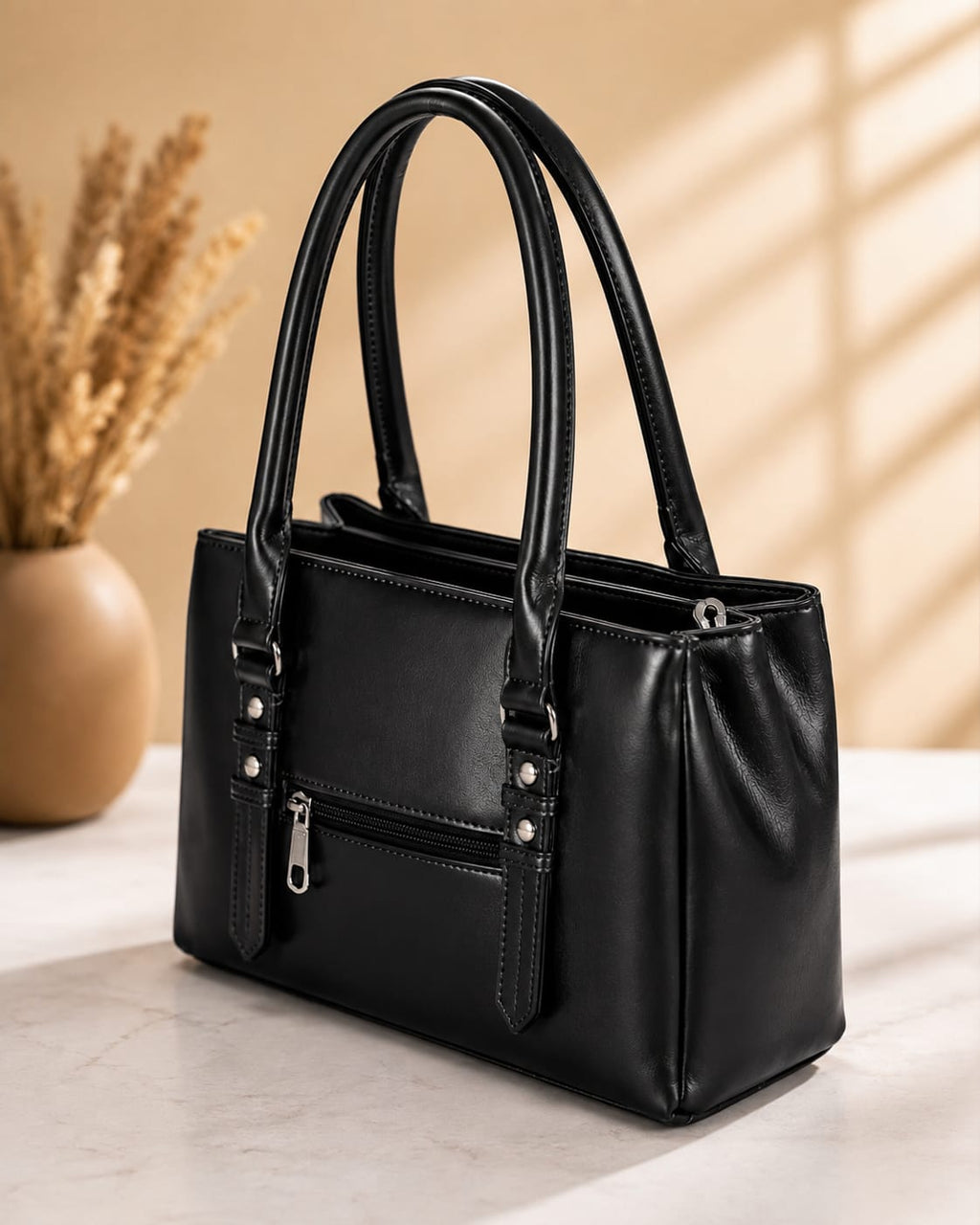 Women’s Black Stylish Handbag for Daily Use, Office, Shopping and Casual Wear