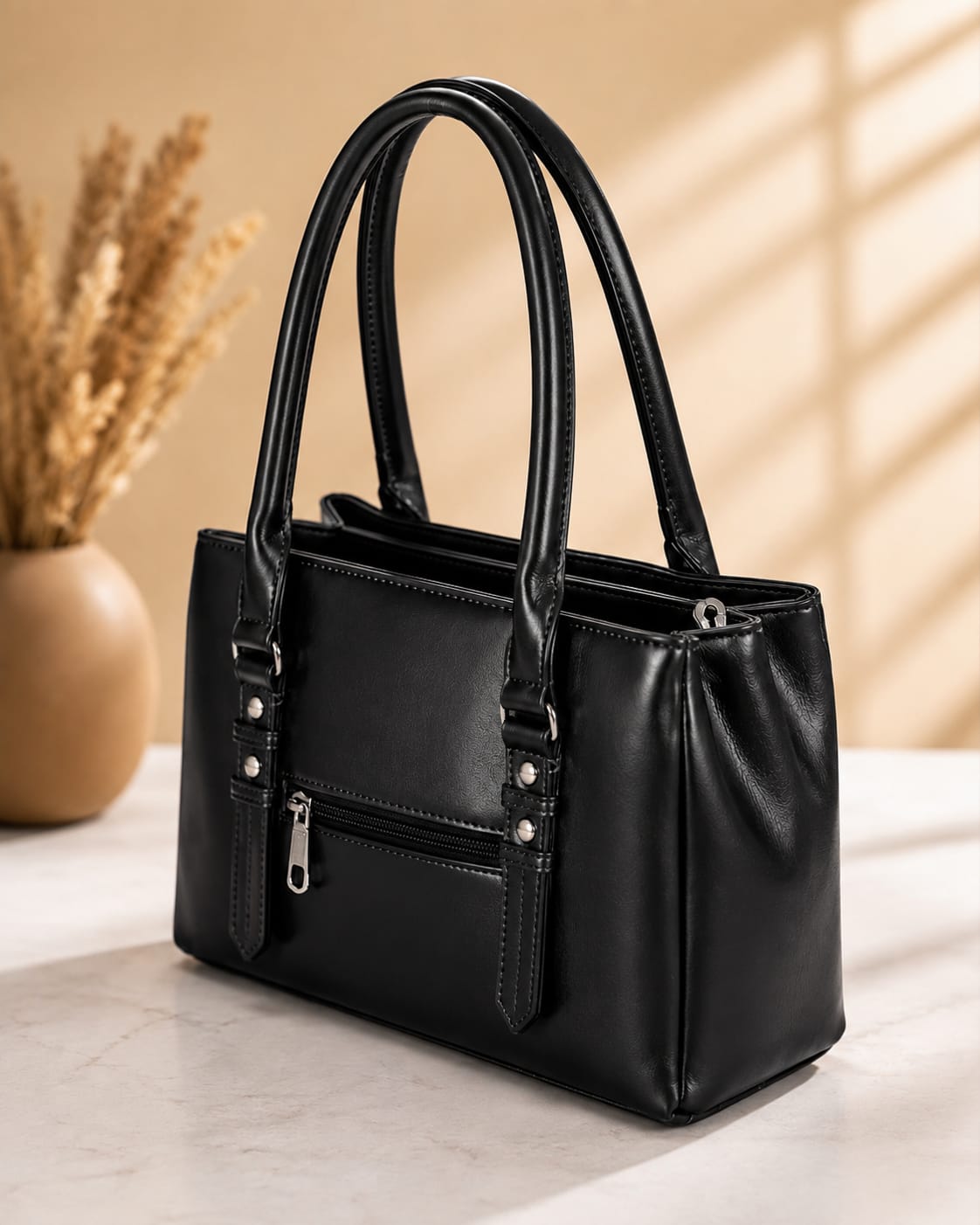 Women’s Black Stylish Handbag for Daily Use, Office, Shopping and Casual Wear