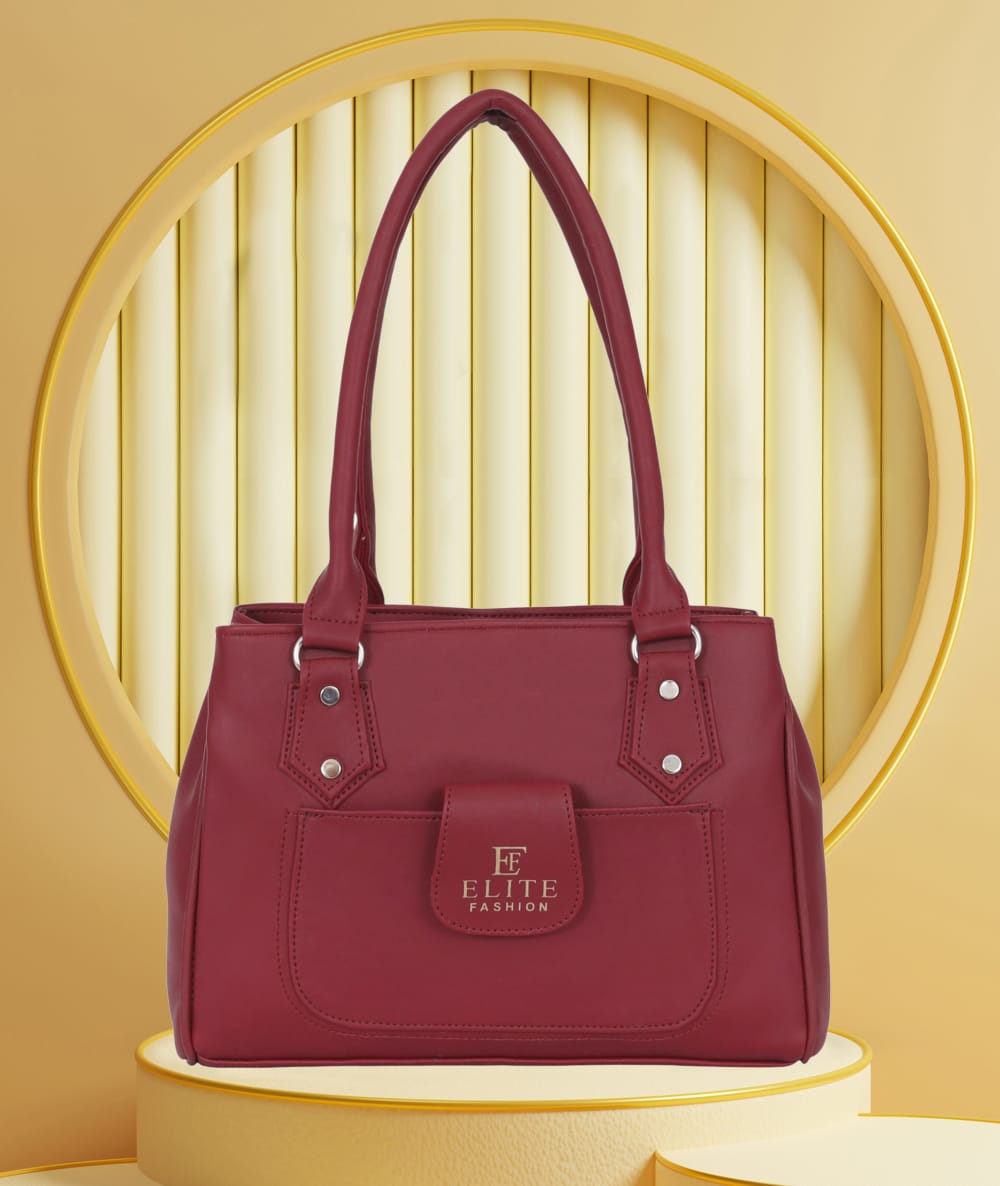 Women’s Red Stylish Handbag | Elegant Shoulder Bag for Daily Use, Office, Shopping & Casual Wear