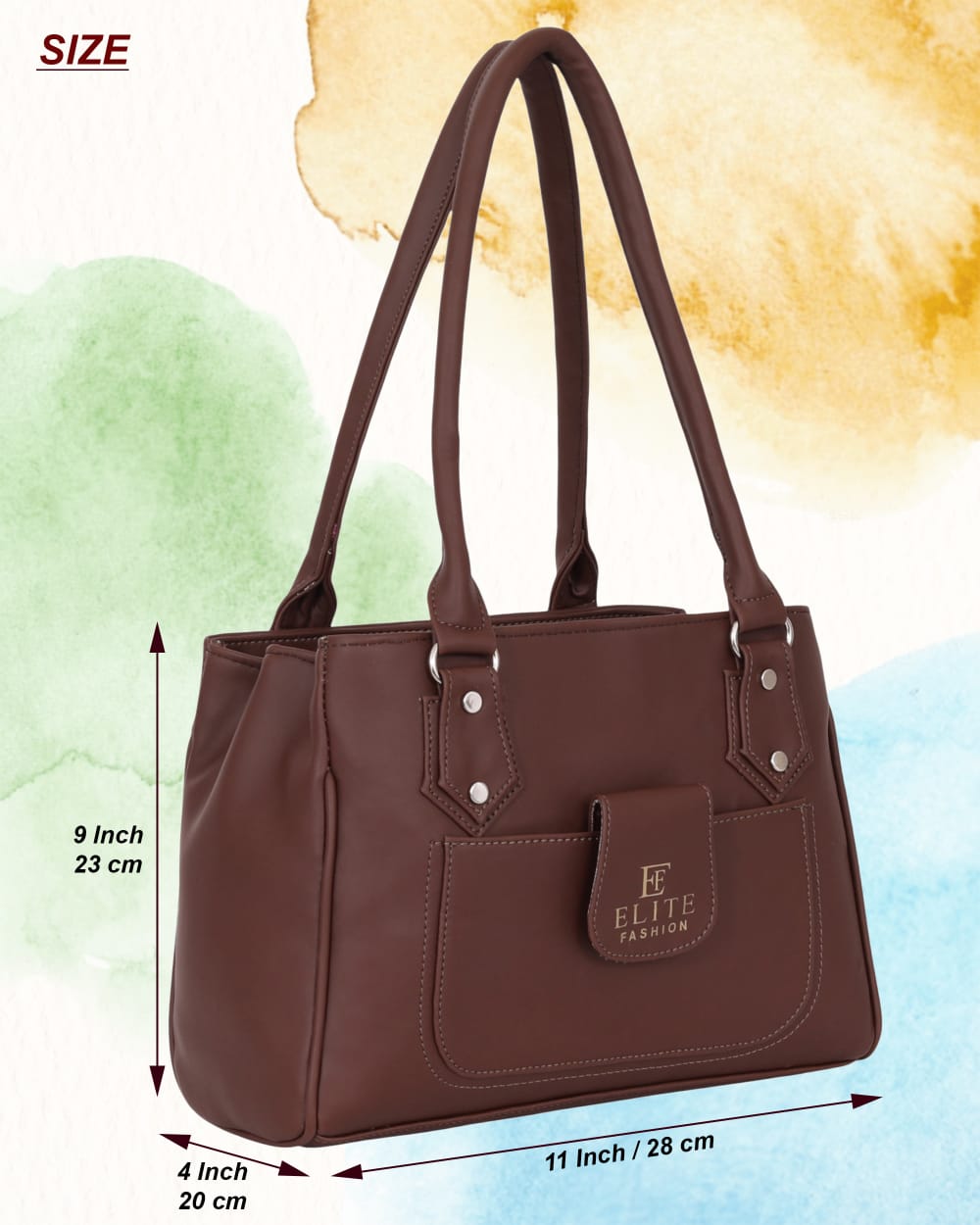 Women’s Brown Stylish Handbag | Elegant Shoulder Bag for Daily Use, Office, Shopping & Casual Wear